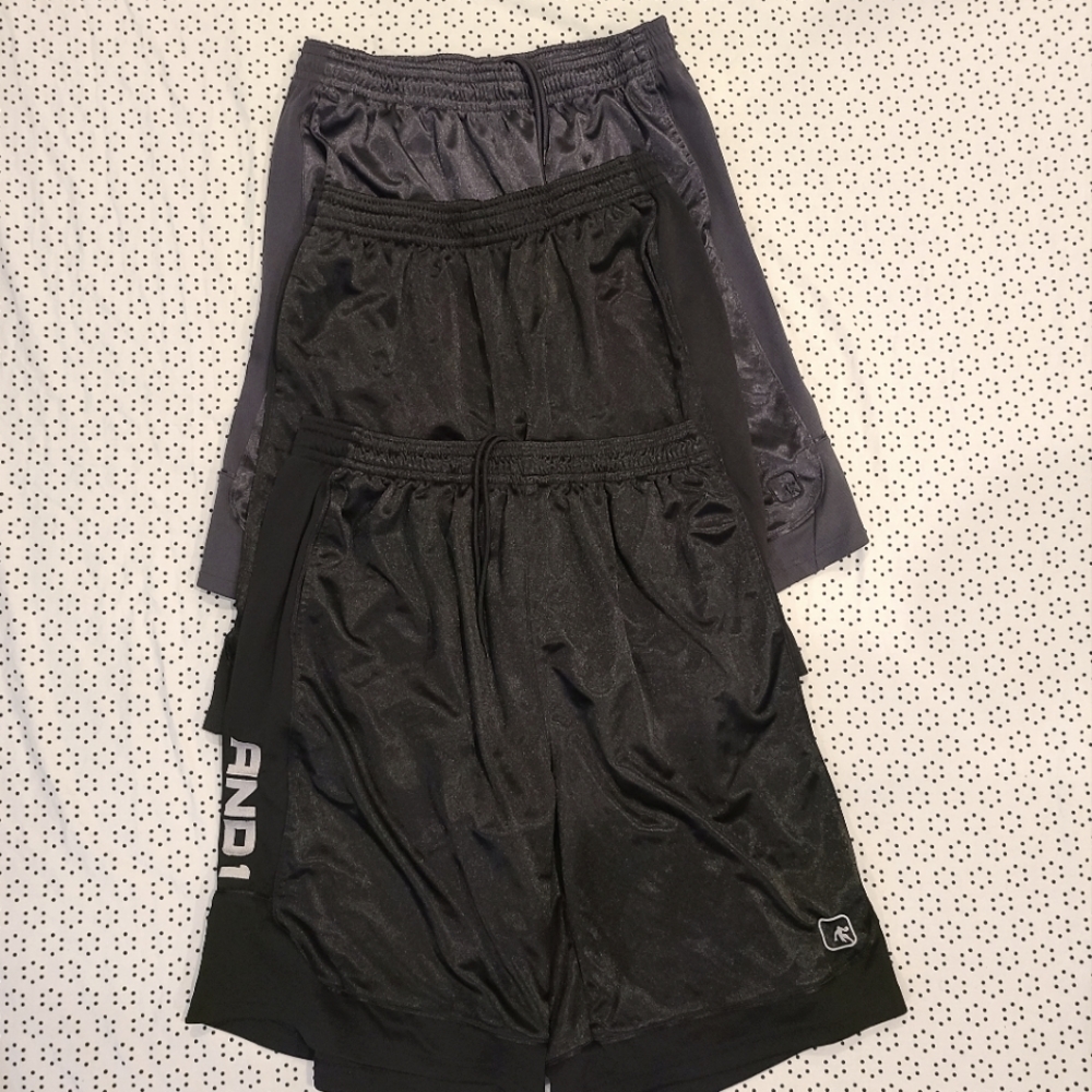 And1 Black Basketball Shorts